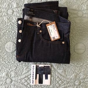 A.P.C.Petit New Standard Indigo Selvedge Raw Denim